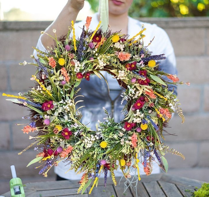 Texas Wildflower wreath BEST SELLER