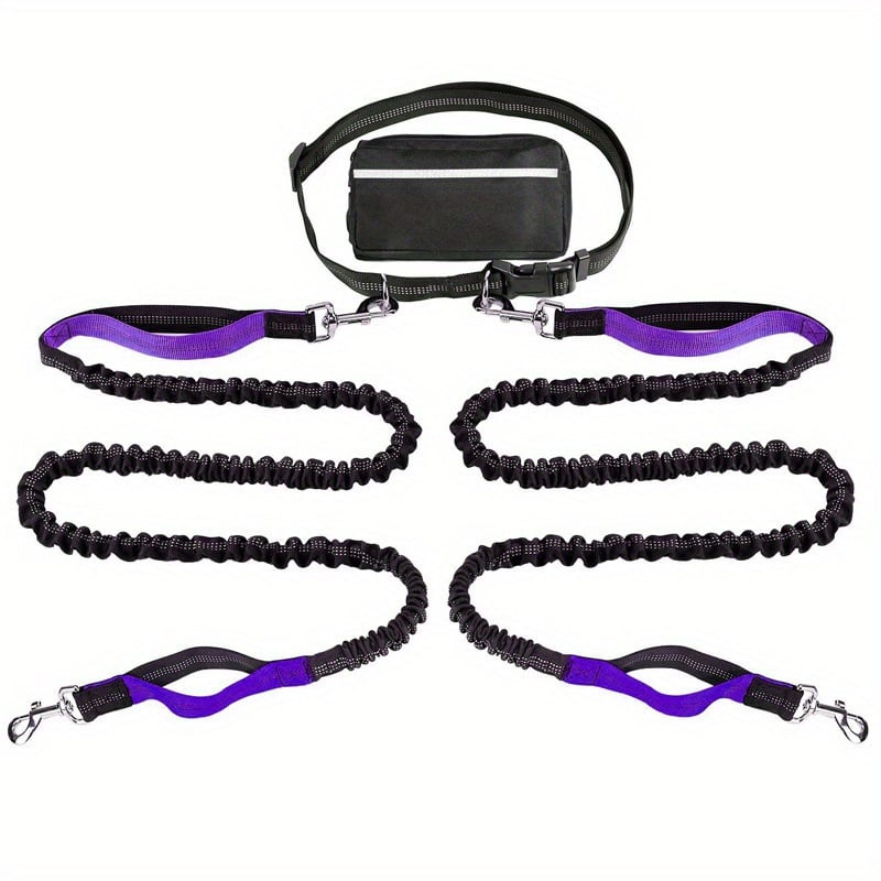 🔥Mother's Day Sale -Hands Free Dog Leash with Zipper Pouch
