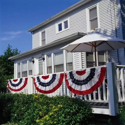 Poly Burlap American Flag Wreath-50% OFF