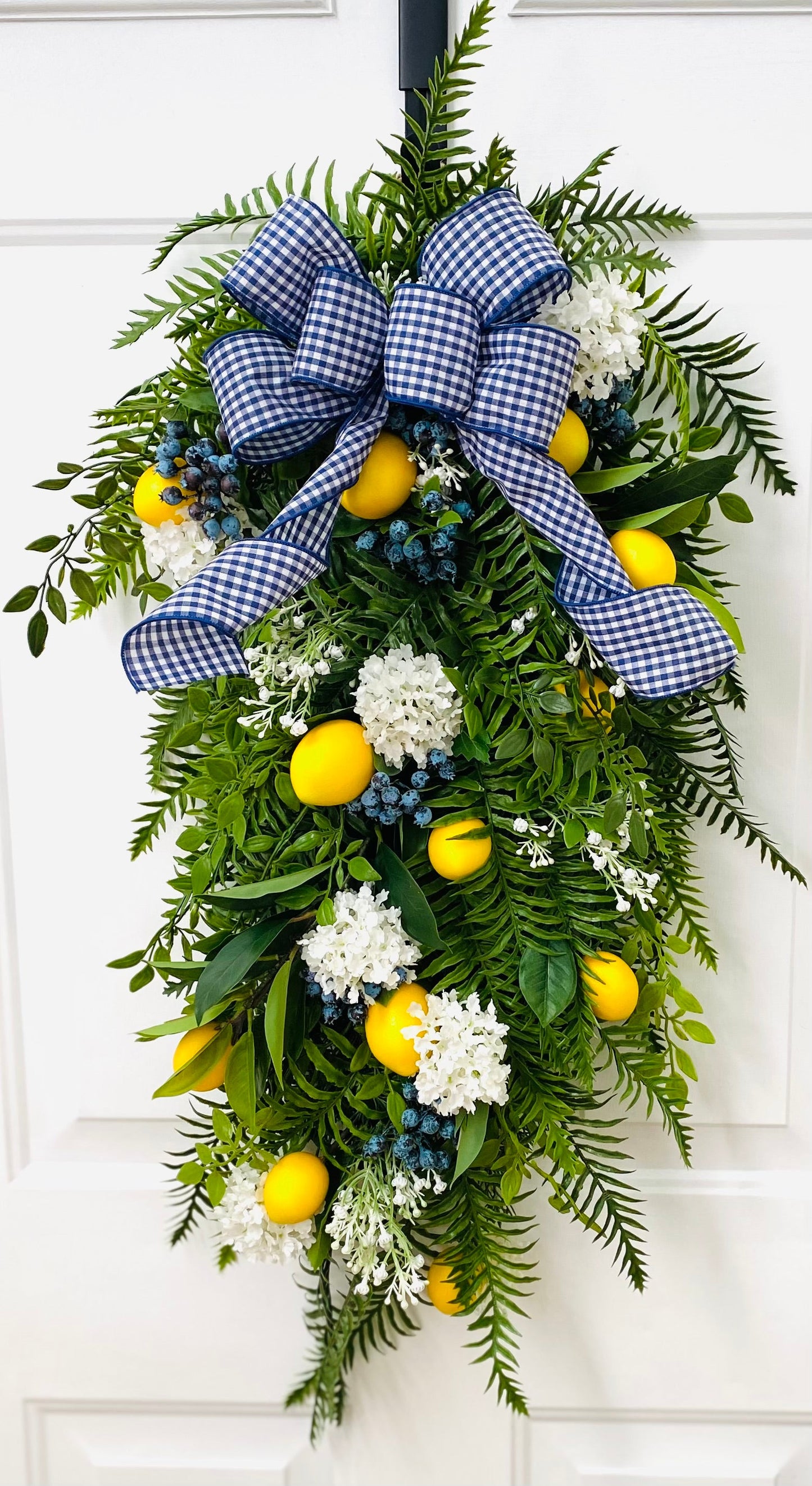 Lemon Blueberry and Fern Swag