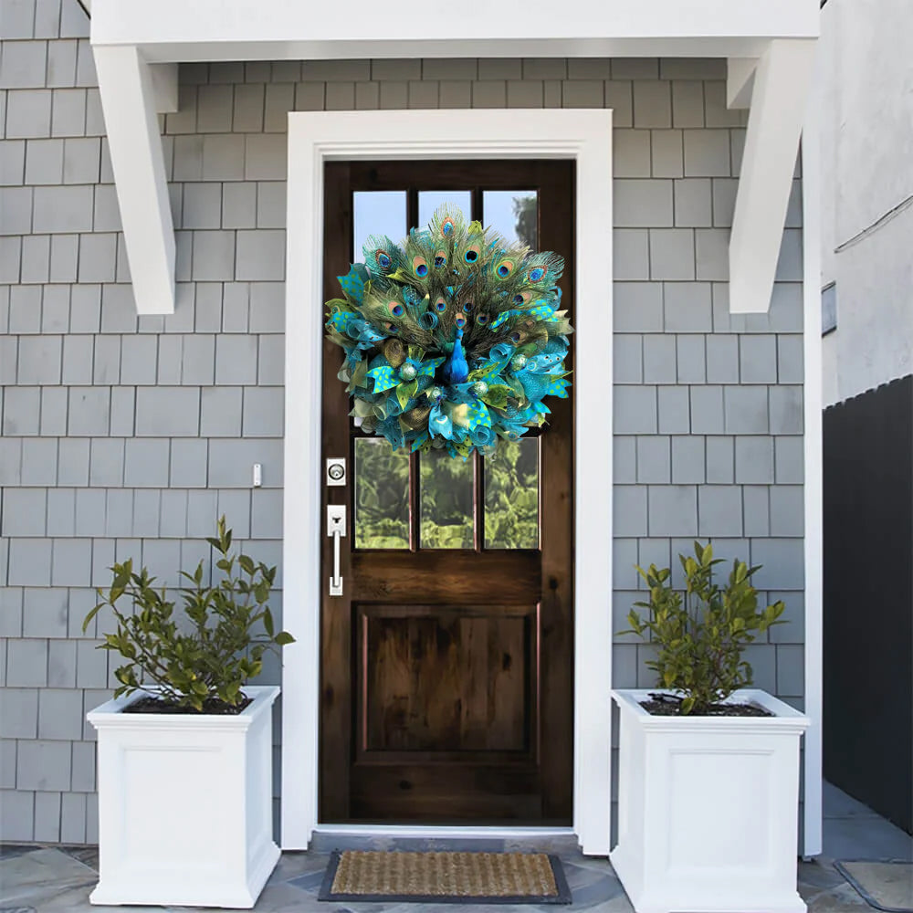 😍Wreaths to Wow Your Neighbors🦚Gorgeous Peacock Wreath