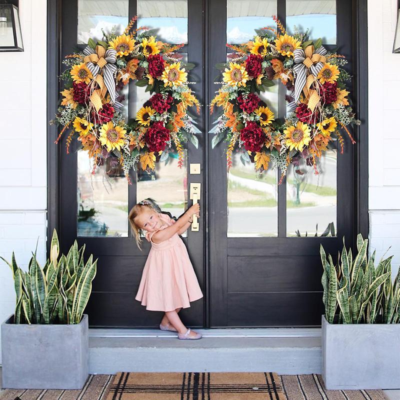 🌻Sunflower Wreath-Country French Wreath
