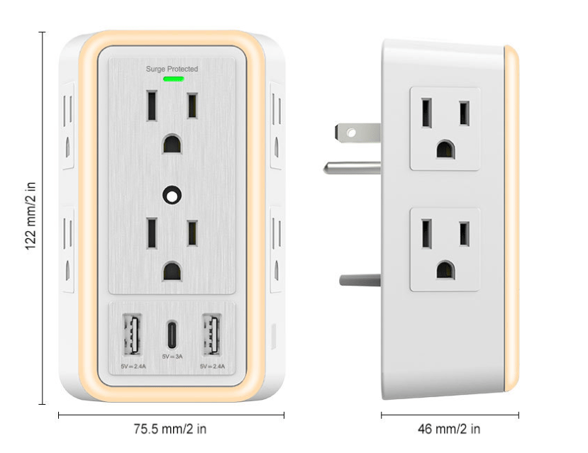 Multi Plug Outlet Surge Protector
