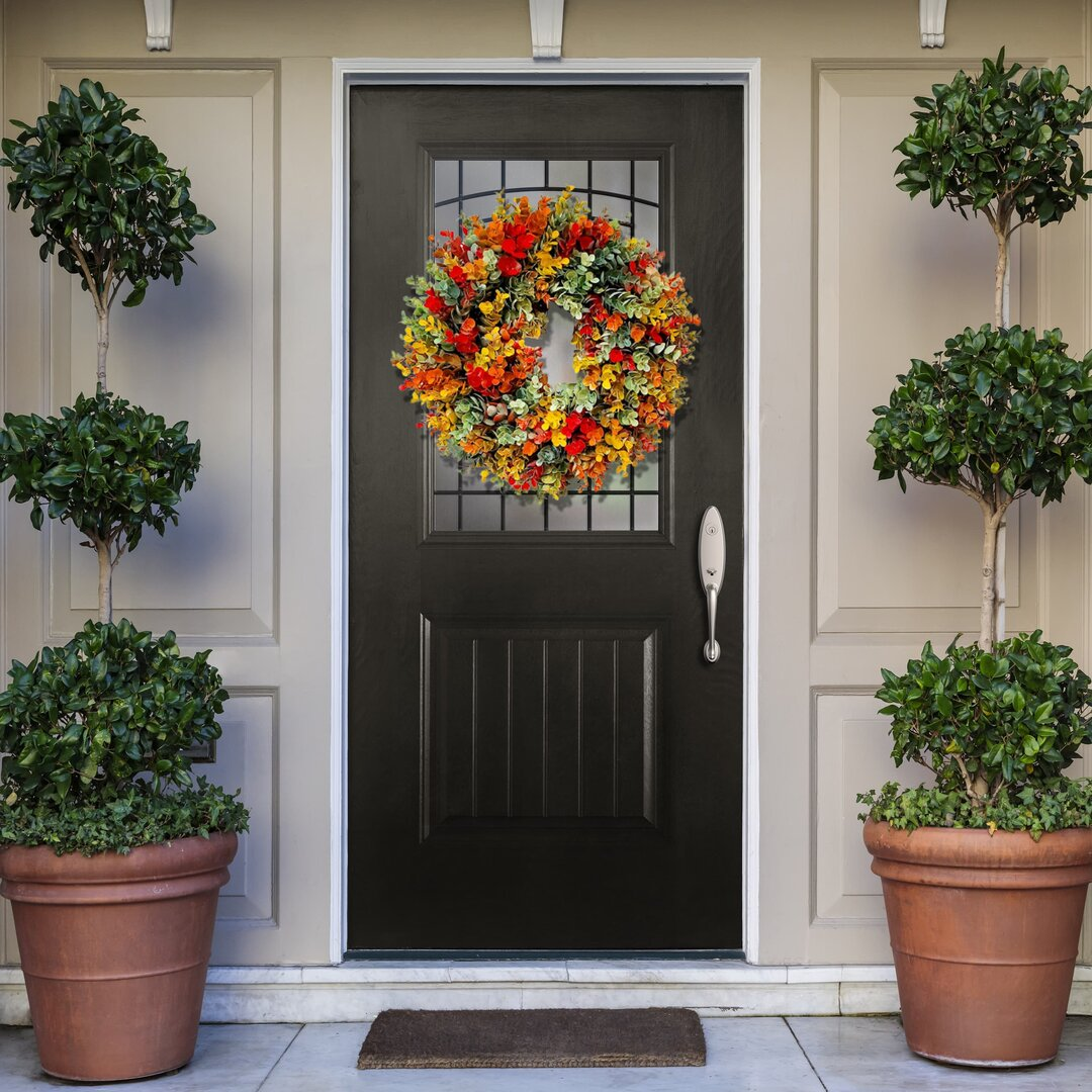 Autumn Eucalyptus Farmhouse Wreath