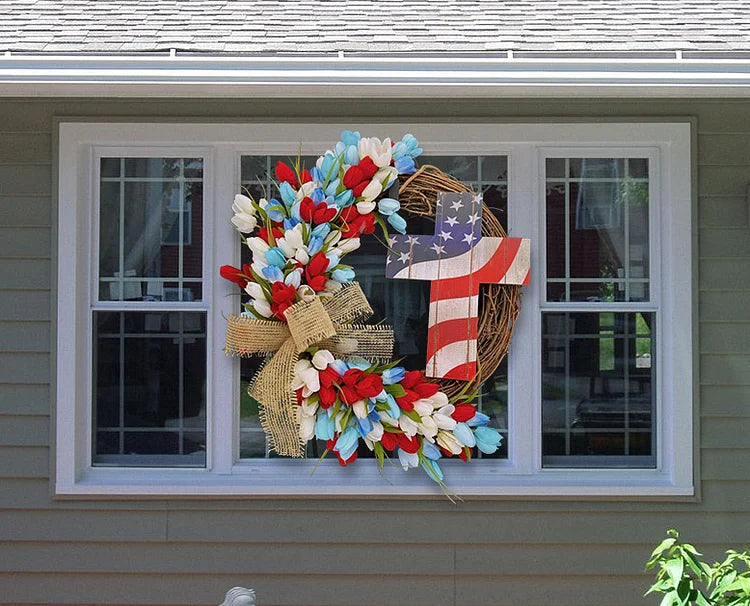 Patriotic Wreath-4th Of July Wreath