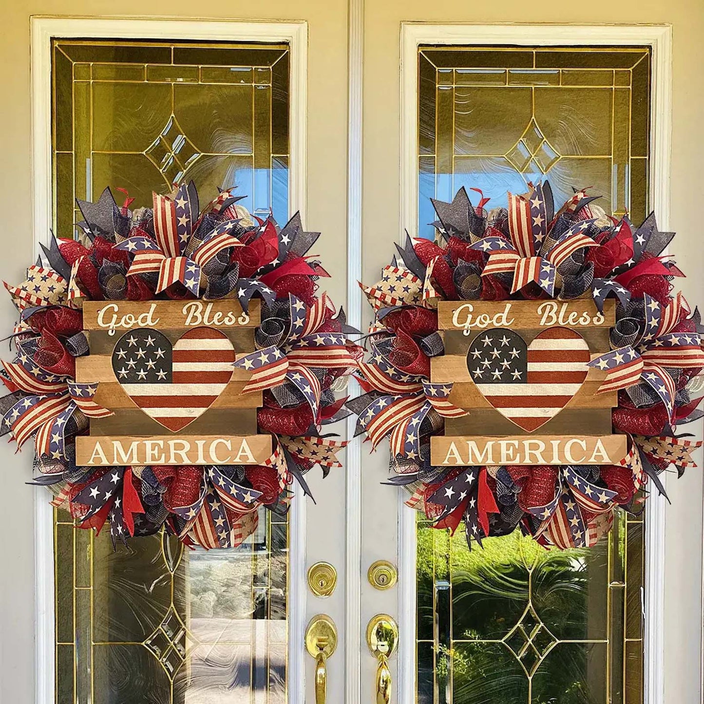 New Arrival-American Flag Wreath