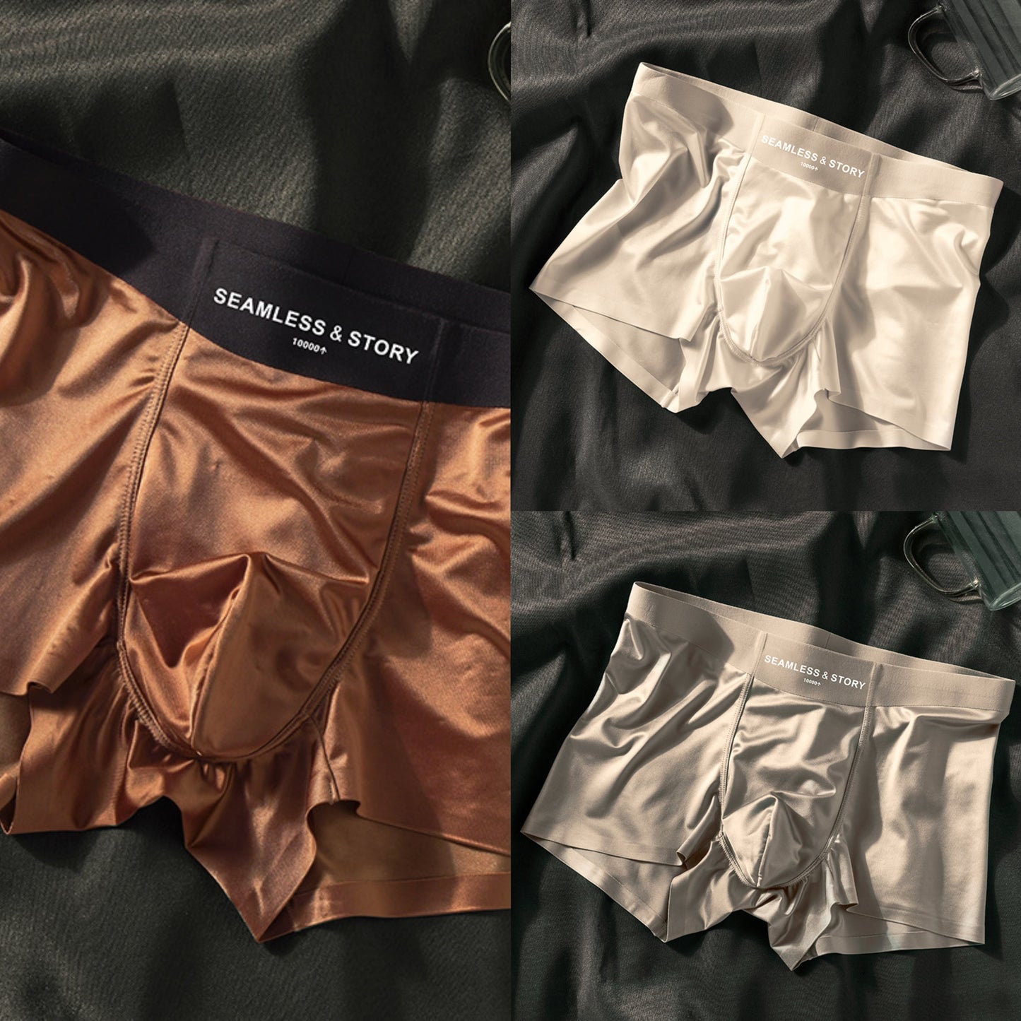 ✨Last Day Promotion 49% OFF -- 2025 LUXURY ICE SILK MEN'S BOXERS | ANTIBACTERIAL SILK LINING