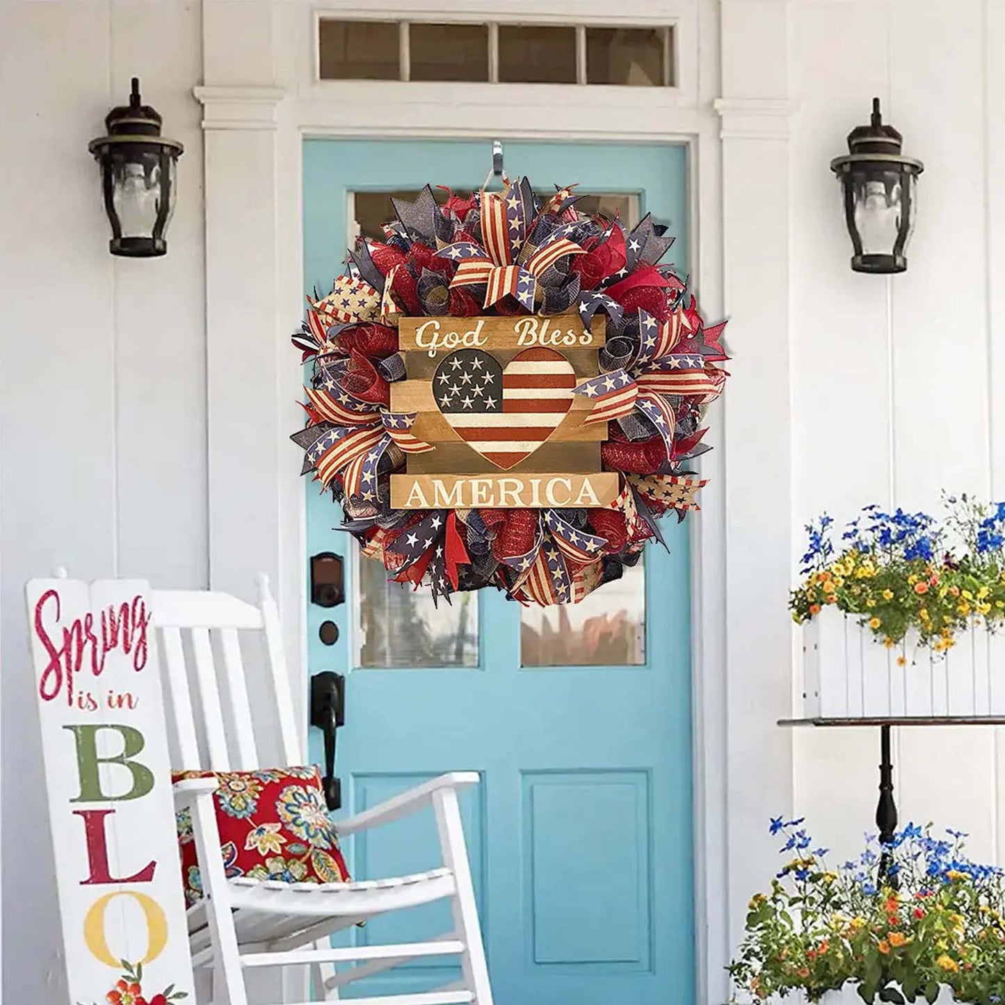 New Arrival-American Flag Wreath