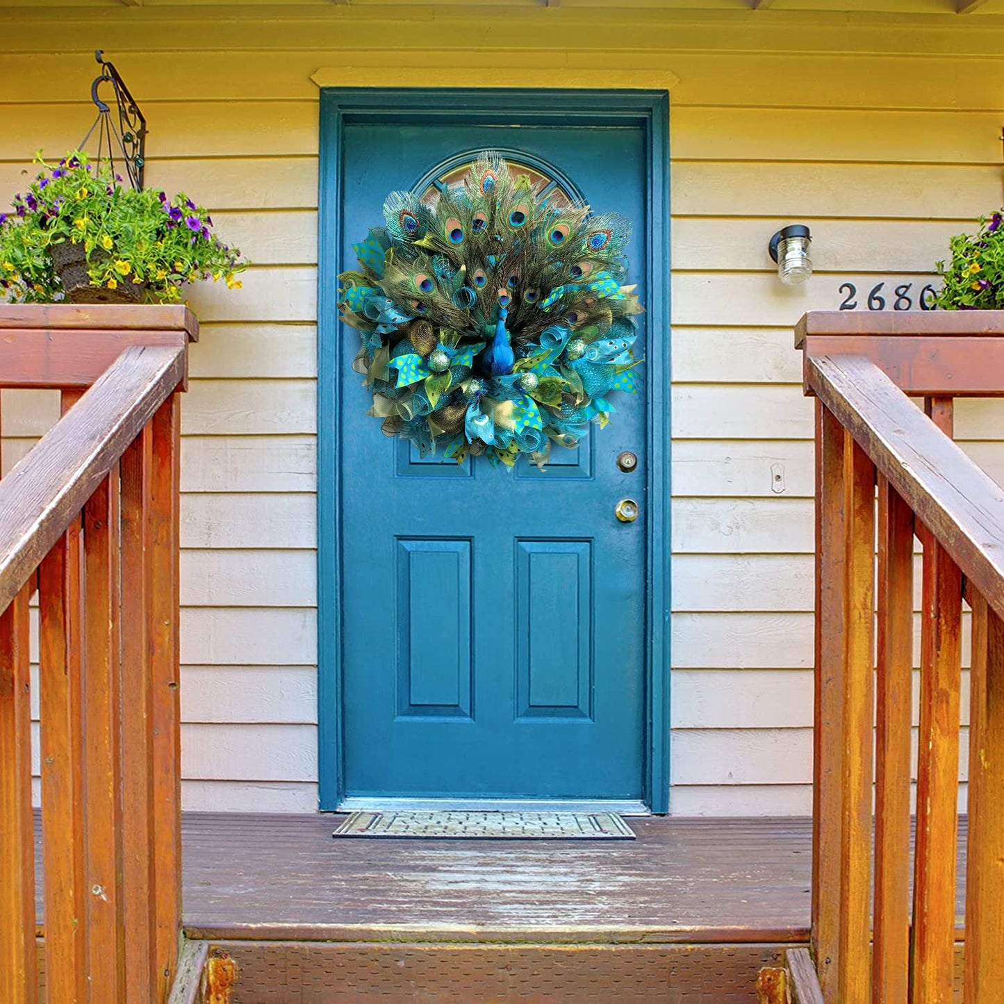 😍Wreaths to Wow Your Neighbors🦚Gorgeous Peacock Wreath