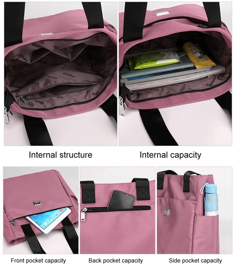 🔥Large Capacity Water Repellent Multi Pocket Shoulder Bag👜
