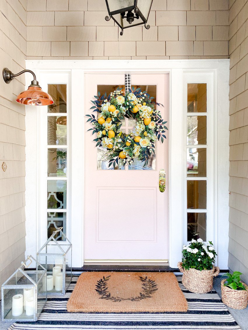 🌸 Spring/Summer Lemon Wreath🌸- Housewarming gift.