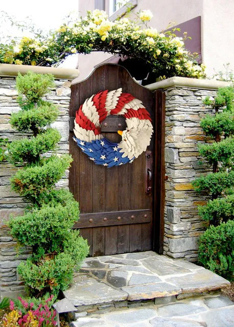 Handmade American Eagle Patriot Wreath
