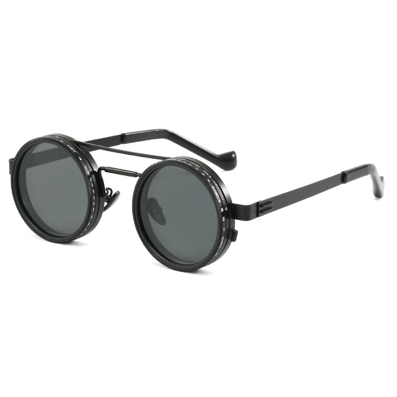 🔥Last Day 49% OFF - 2025 New ND Filter 1-9 Gears Adjustable Tint Uv400 RoundSunglasses