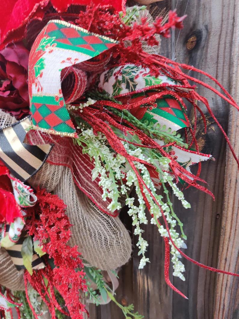 Christmas Poinsettia Wreath
