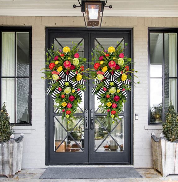 Extra Large Spring Wreath, Easter Wreaths for Front Door