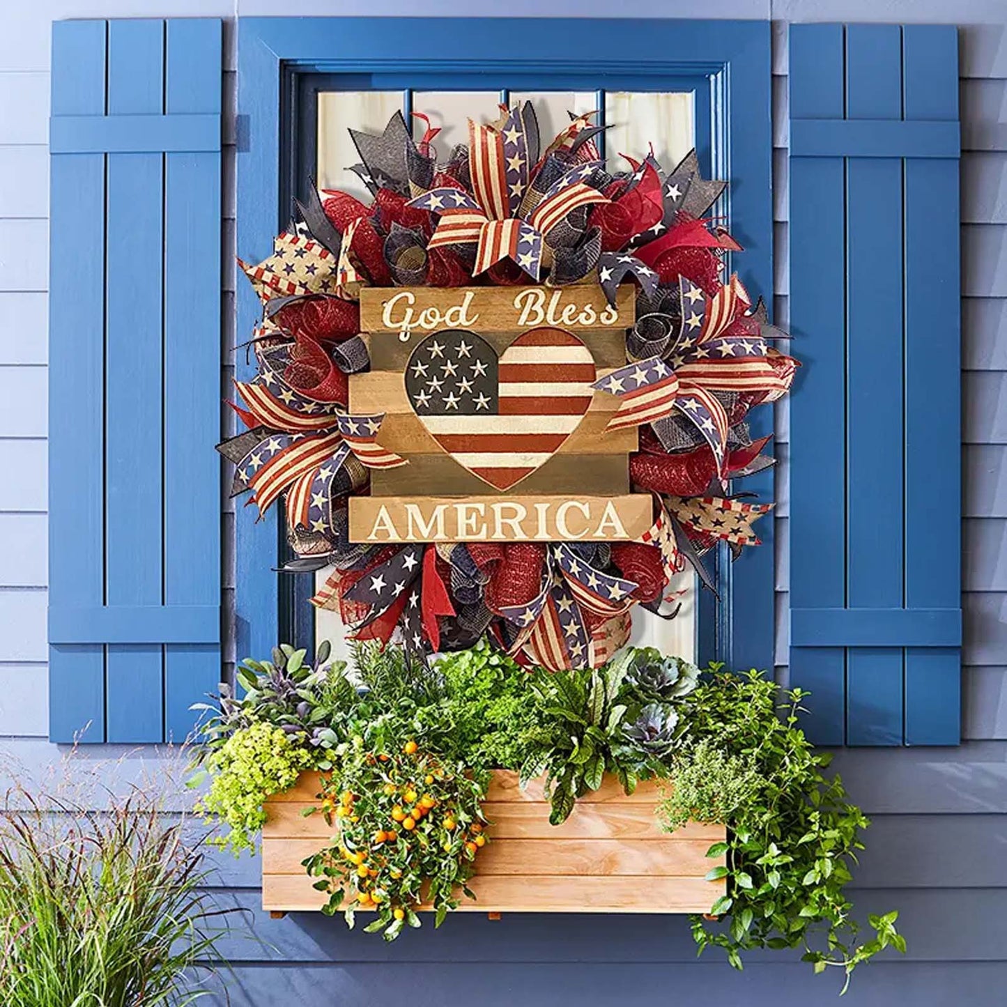 New Arrival-American Flag Wreath