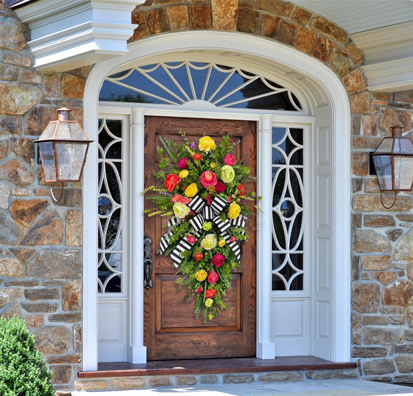 Extra Large Spring Wreath, Easter Wreaths for Front Door