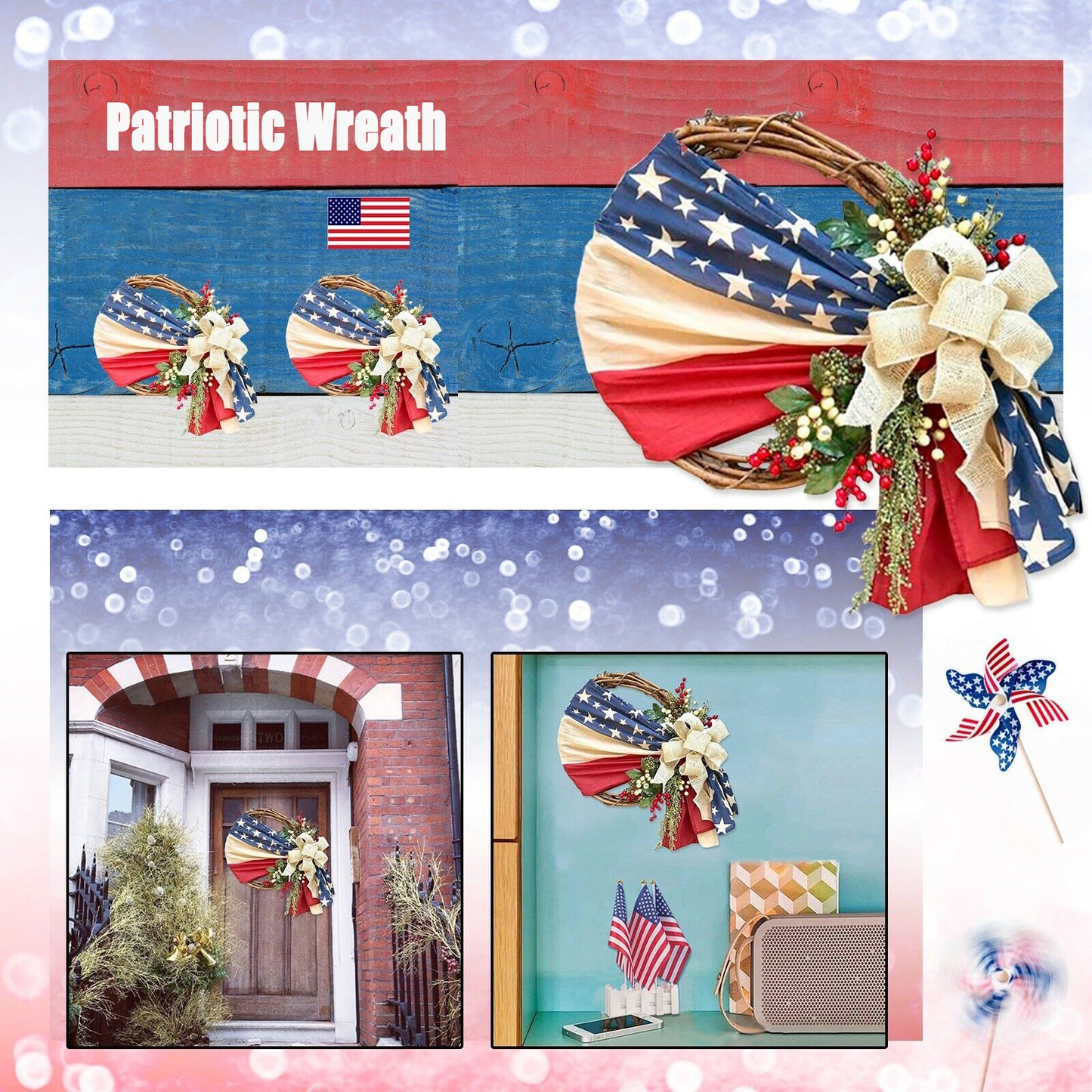 Patriotic Wreath, Americana Wreath
