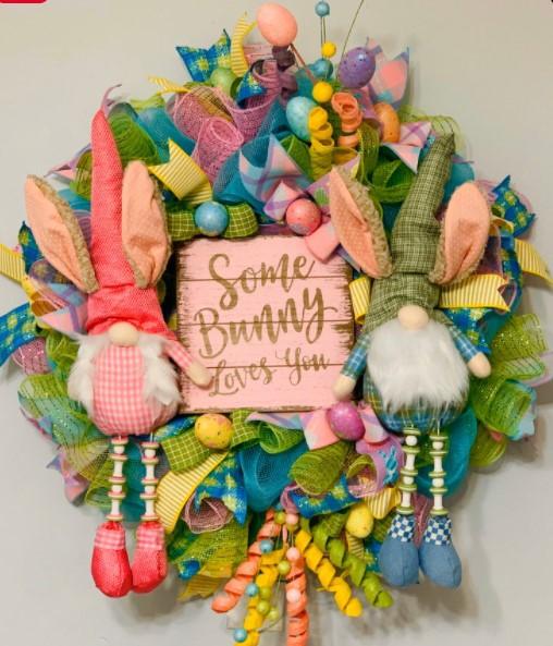 Easter bunny wreath ๐ฐ๐ See how the rabbit broke into your home!