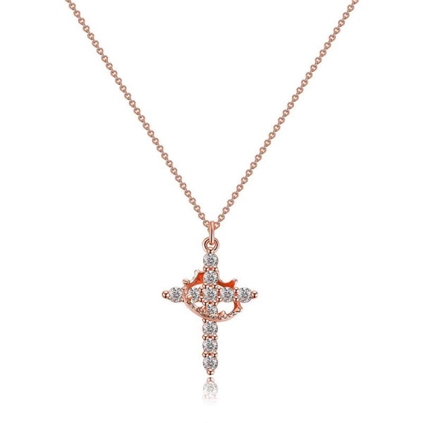 (🔥Last Day Promotion-49%OFF)💫Never Falling Crown Cross Necklace👑