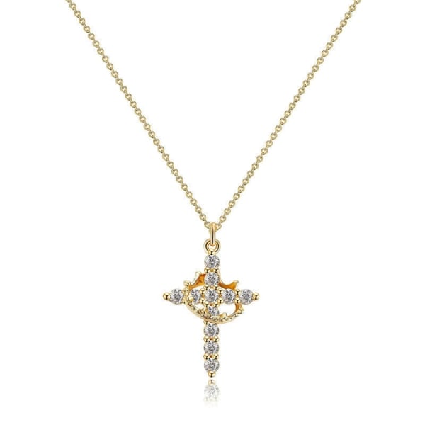 (🔥Last Day Promotion-49%OFF)💫Never Falling Crown Cross Necklace👑