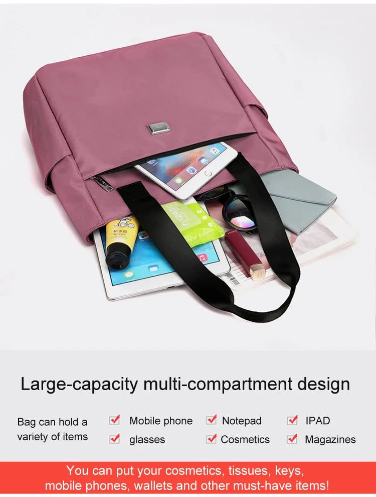🔥Large Capacity Water Repellent Multi Pocket Shoulder Bag👜