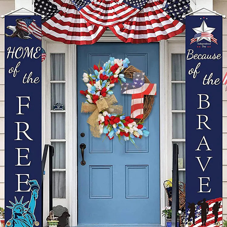 Patriotic Wreath-4th Of July Wreath