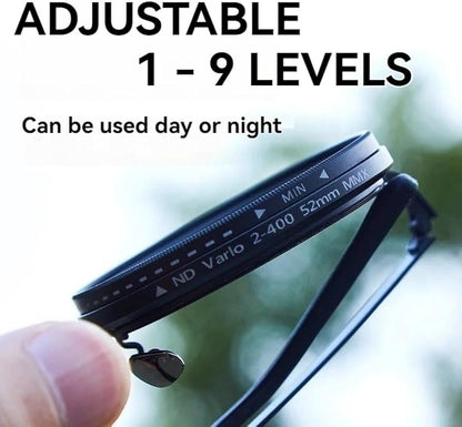 🔥Last Day 49% OFF - 2025 New ND Filter 1-9 Gears Adjustable Tint Uv400 RoundSunglasses