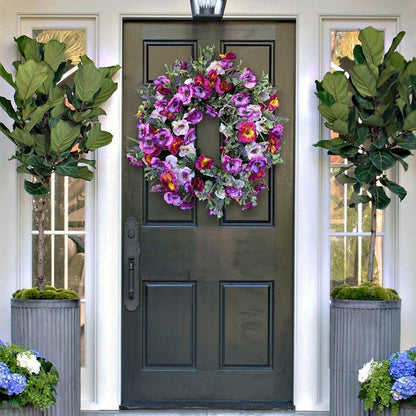 🌸Pansy Wreaths 🌸- Spring Wreath for Front Door