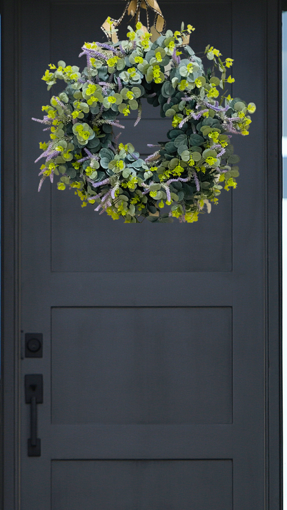 Eucalyptus Wreath with Lavender