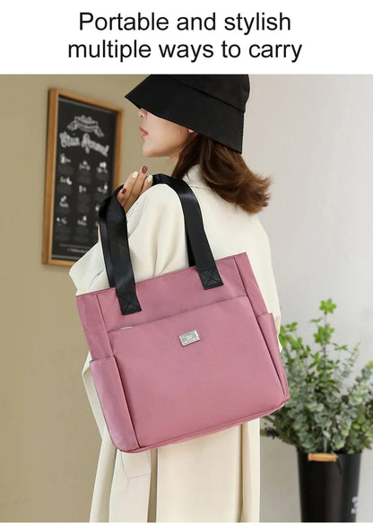 🔥Large Capacity Water Repellent Multi Pocket  Shoulder Bag👜