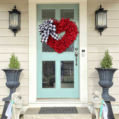 "I 💝 YOU"-Burlap Valentine's Day Wreath💏