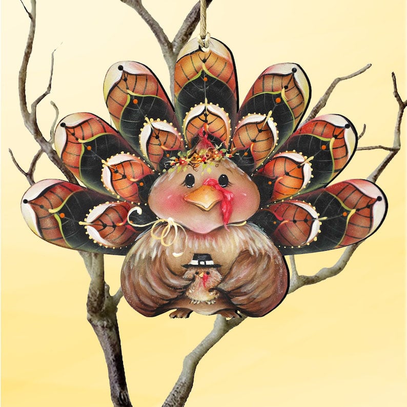 Turkey Wreath Door Hanger 🍂Thanksgiving  Decor