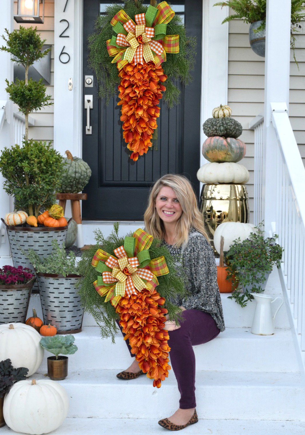 Carrot Door Wreath