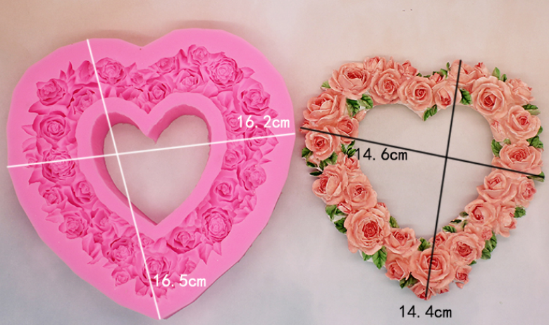 3D Chocolate Rose Wreath Cake Mold-Perfect Mother's Day Gift