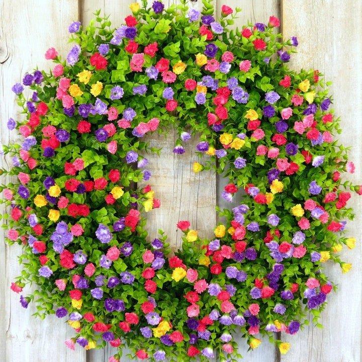 Rainbow Hydrangea Wreath