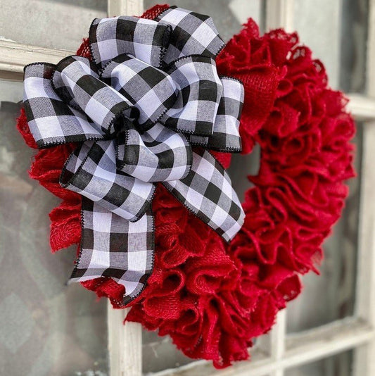 I 💝 YOU -Burlap Valentine's Day Wreath💏
