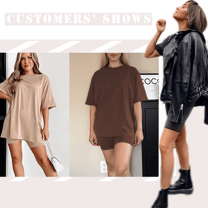 2025 Summer Casual Oversized Shirts Shorts Matching Women's Two Piece Lounge Set