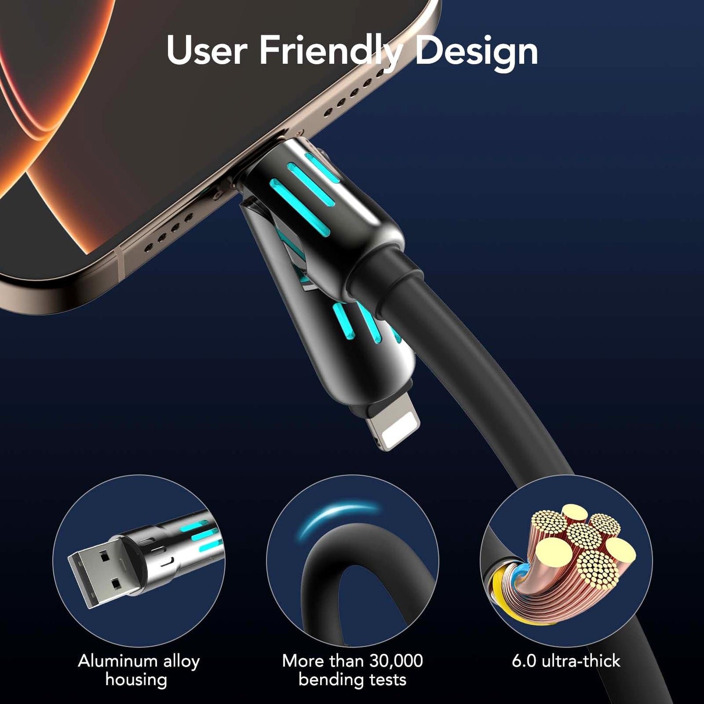 🔥FACTORY DIRECT SALE -60% OFF⏰ 4-in-1 USB Charging Cable fast charging MAX 240W