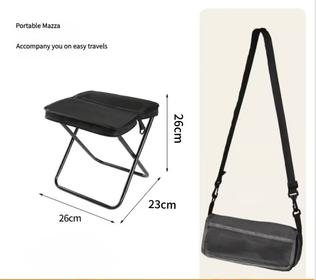 HOT SALE🔥 Portable Stool for Mountaineering and Hiking, Foldable Stool with Carrying Bag