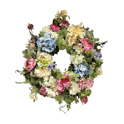 Rainbow Hydrangea Wreath