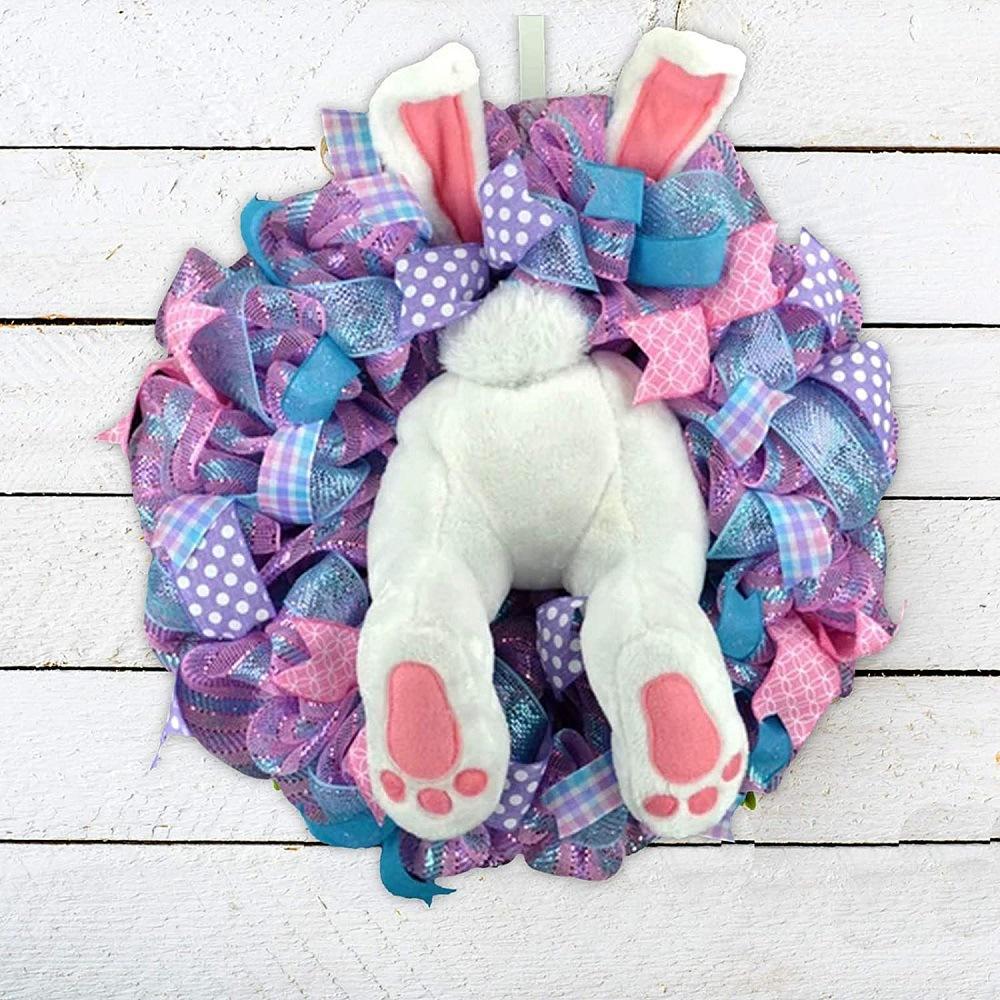 Easter bunny wreath 🐰💐 See how the rabbit broke into your home!