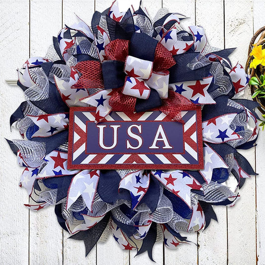 New Arrival-American Flag Wreath