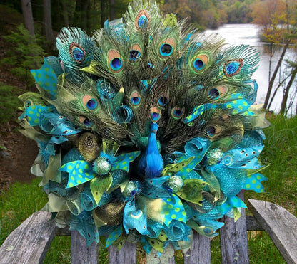 😍Wreaths to Wow Your Neighbors🦚Gorgeous Peacock Wreath