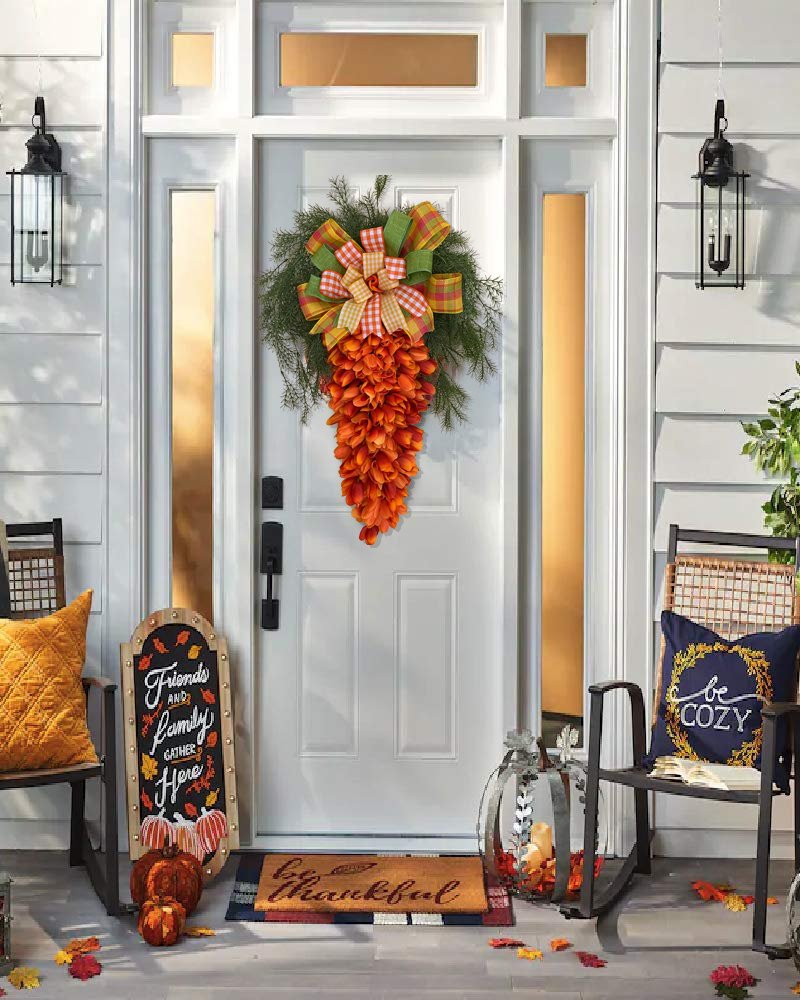 Carrot Door Wreath