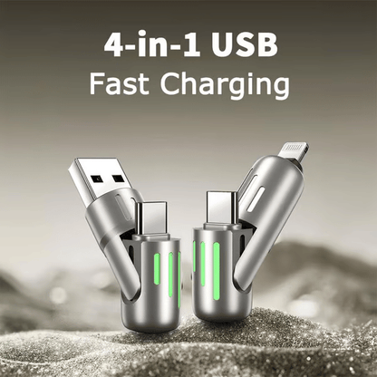 🔥FACTORY DIRECT SALE -60% OFF⏰ 4-in-1 USB Charging Cable fast charging MAX 240W
