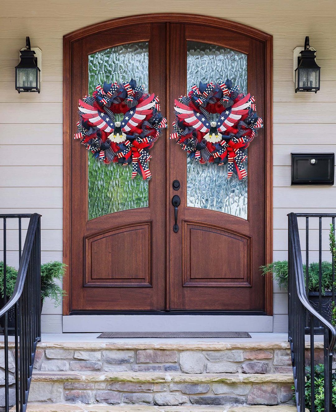 Eagle wreath home front decoration