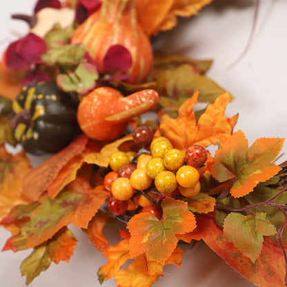 Fall Peony and Pumpkin Wreath - Year Round Wreath 9