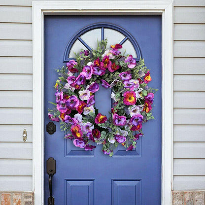 🌸Pansy Wreaths 🌸- Spring Wreath for Front Door