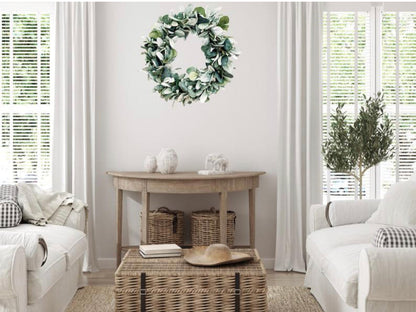 Eucalyptus and Lambs Ear Year Round Wreath